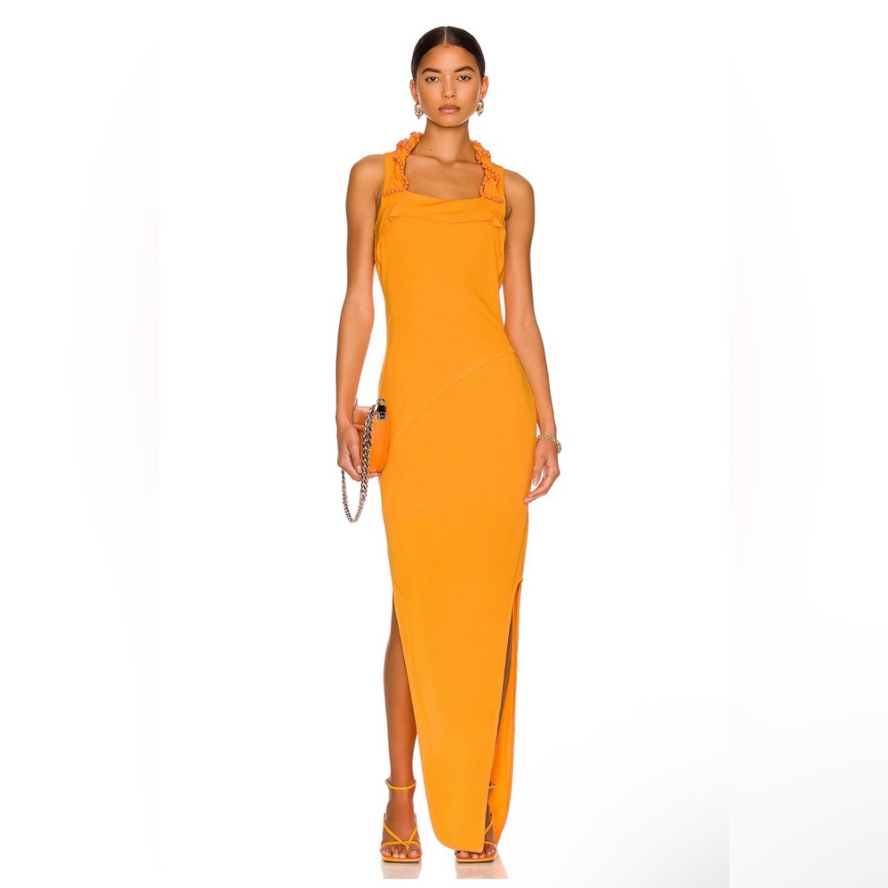 Helmut Lang Vibrant Orange Maxi Dress